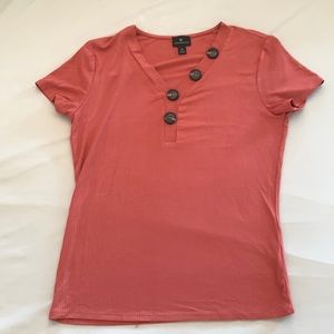 Worthington stretchy V-Neck Tee